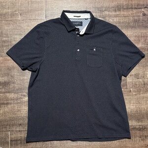 NWOT Ted Baker London Dark Patterned Polo Shirt
